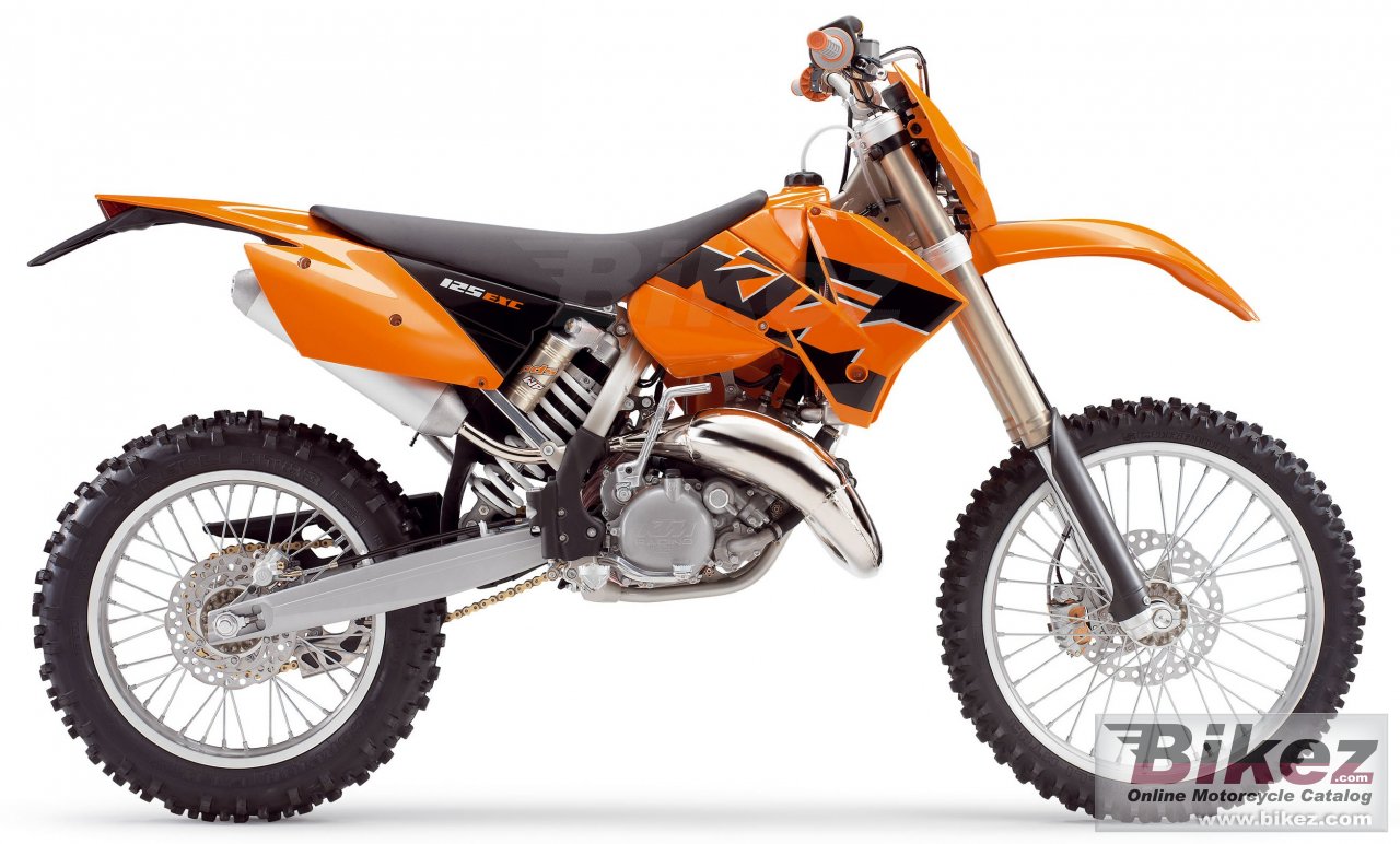 Big KTM 125 exc picture and wallpaper from Bikez.com